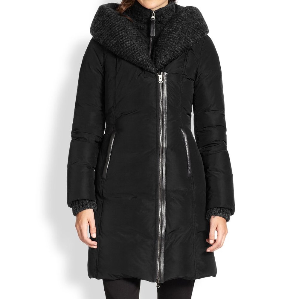 Mackage Brigid Knit Trim Down Coat - Size Medium Perfect Condition!